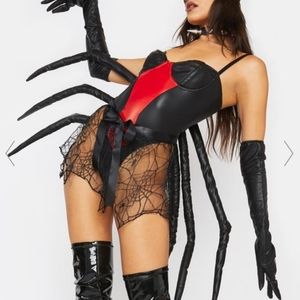 Black widow spider lingerie Halloween costume from Dolls Kill